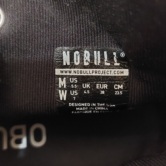 NOBULL Black High-Top Sneakers Size 7 - Picture 10 of 11